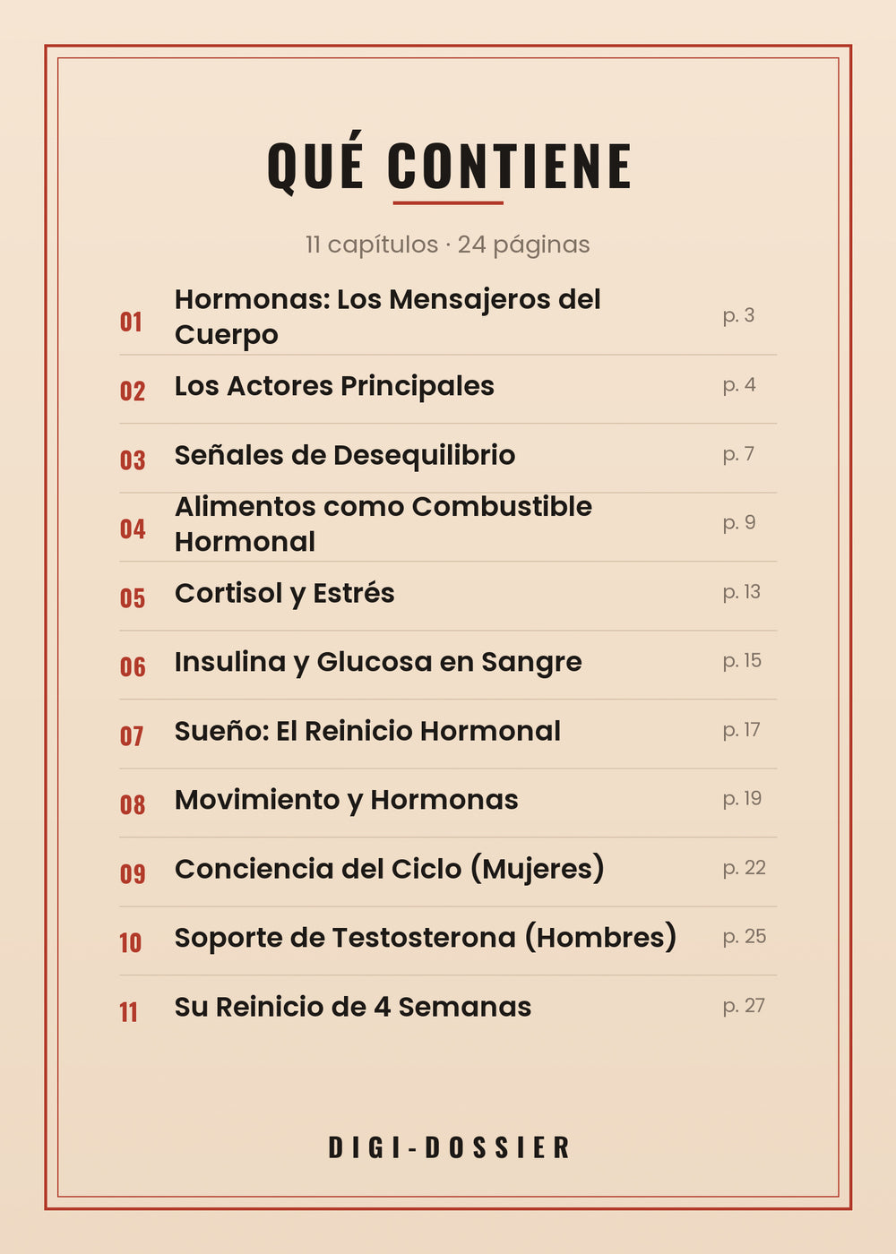 Qué contiene — todos los capítulos