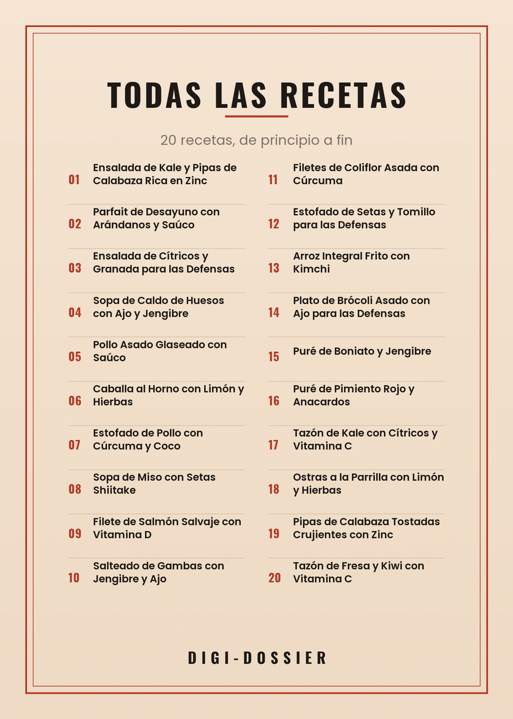 Todas las recetas de este libro