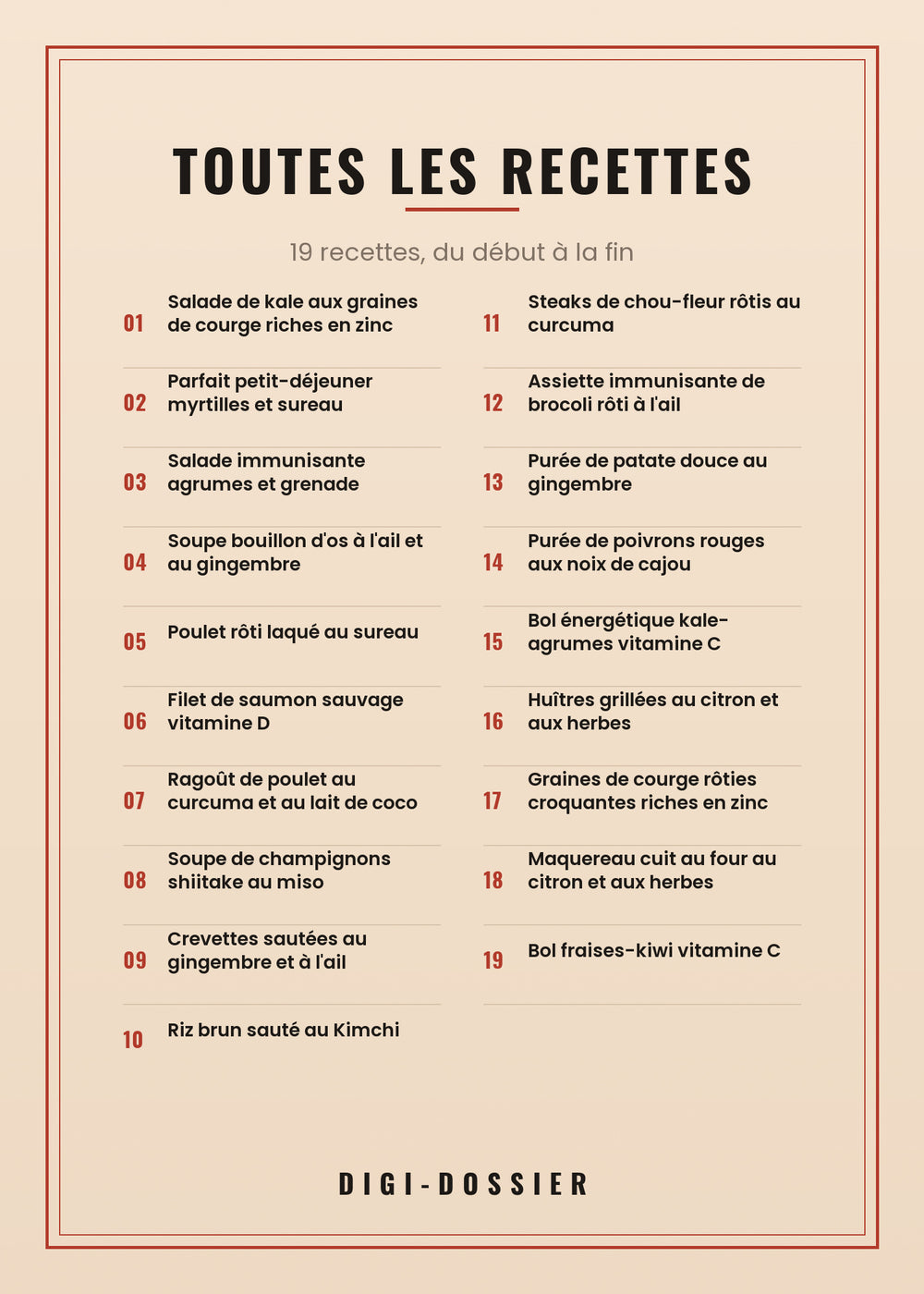 Toutes les recettes de ce livre