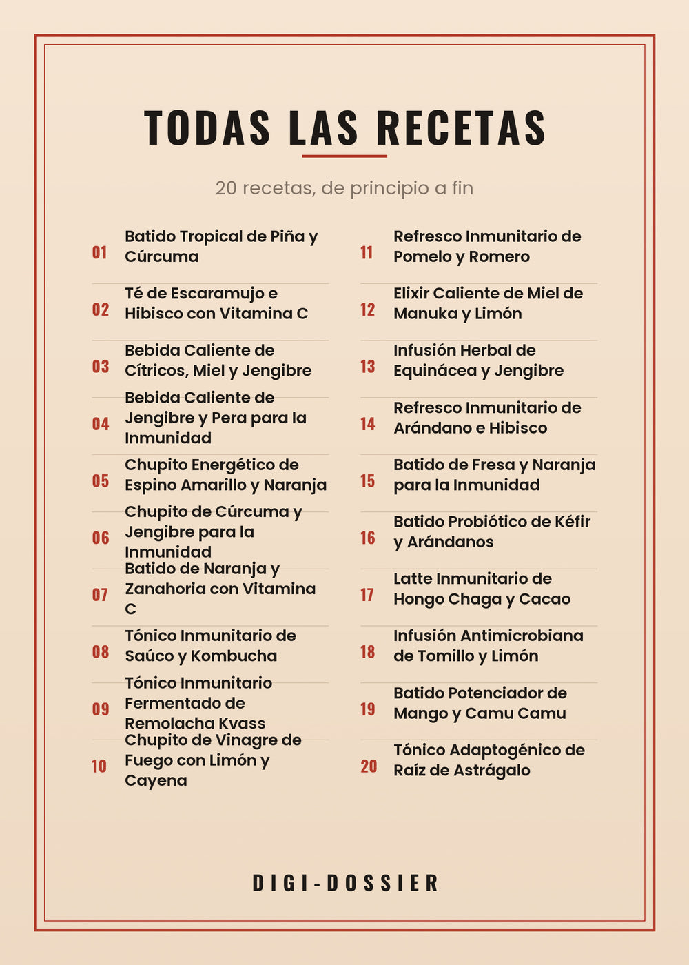 Todas las recetas de este libro
