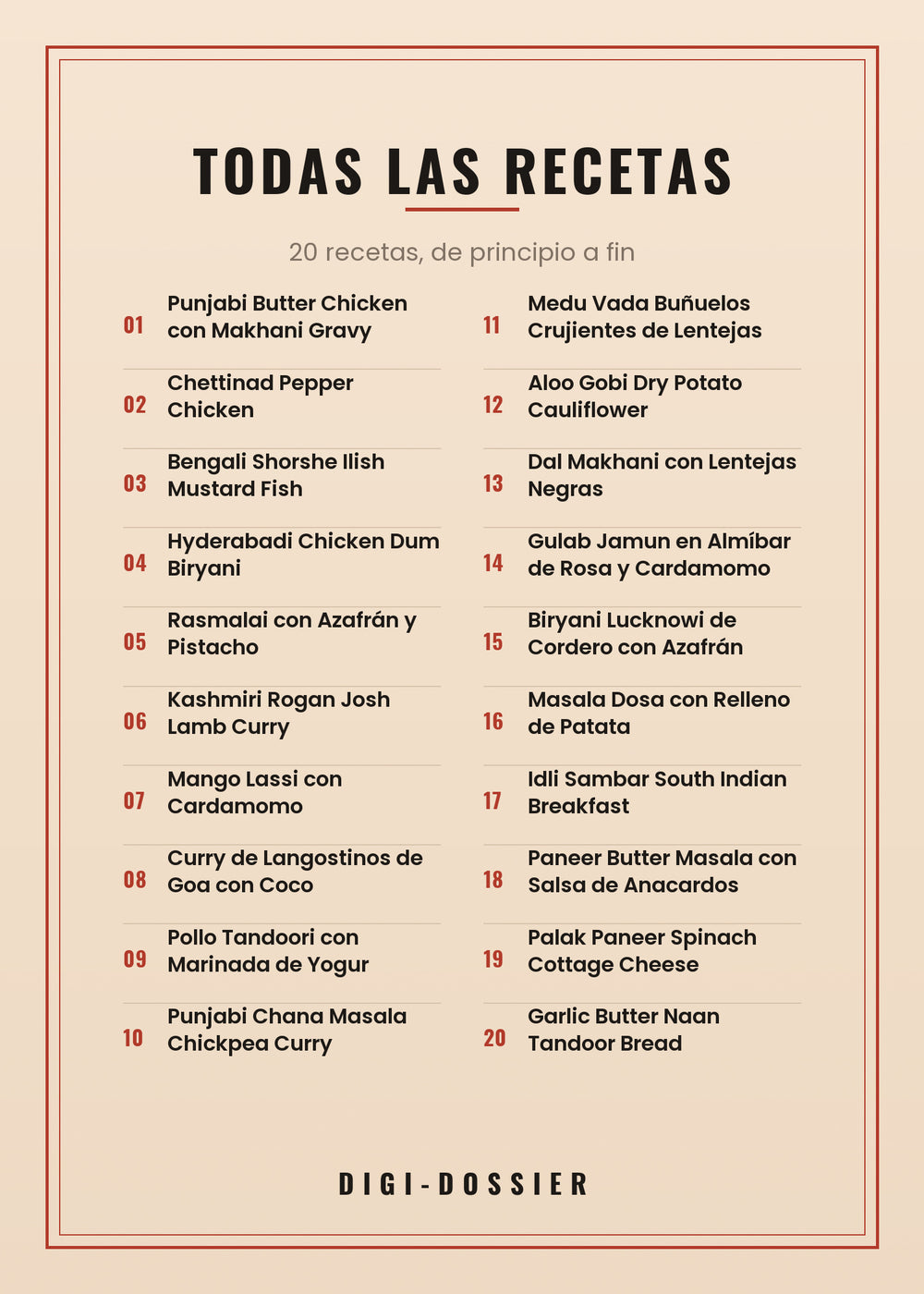 Todas las recetas de este libro