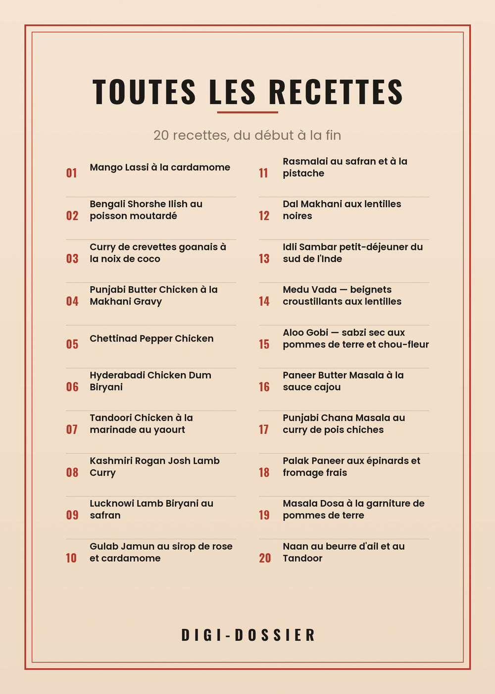 Toutes les recettes de ce livre