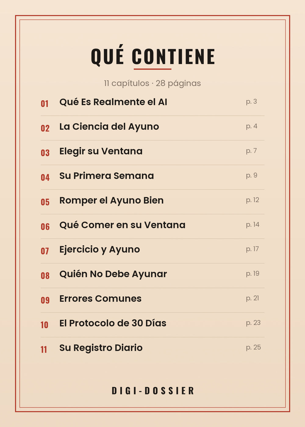 Qué contiene — todos los capítulos