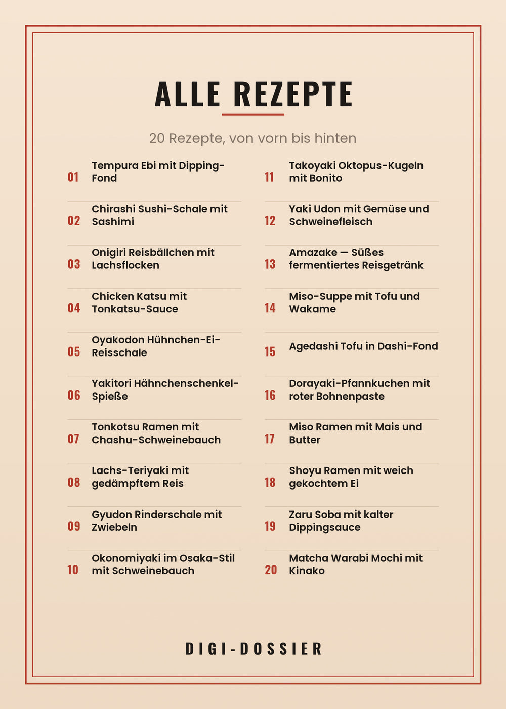 Alle Rezepte in diesem Kochbuch