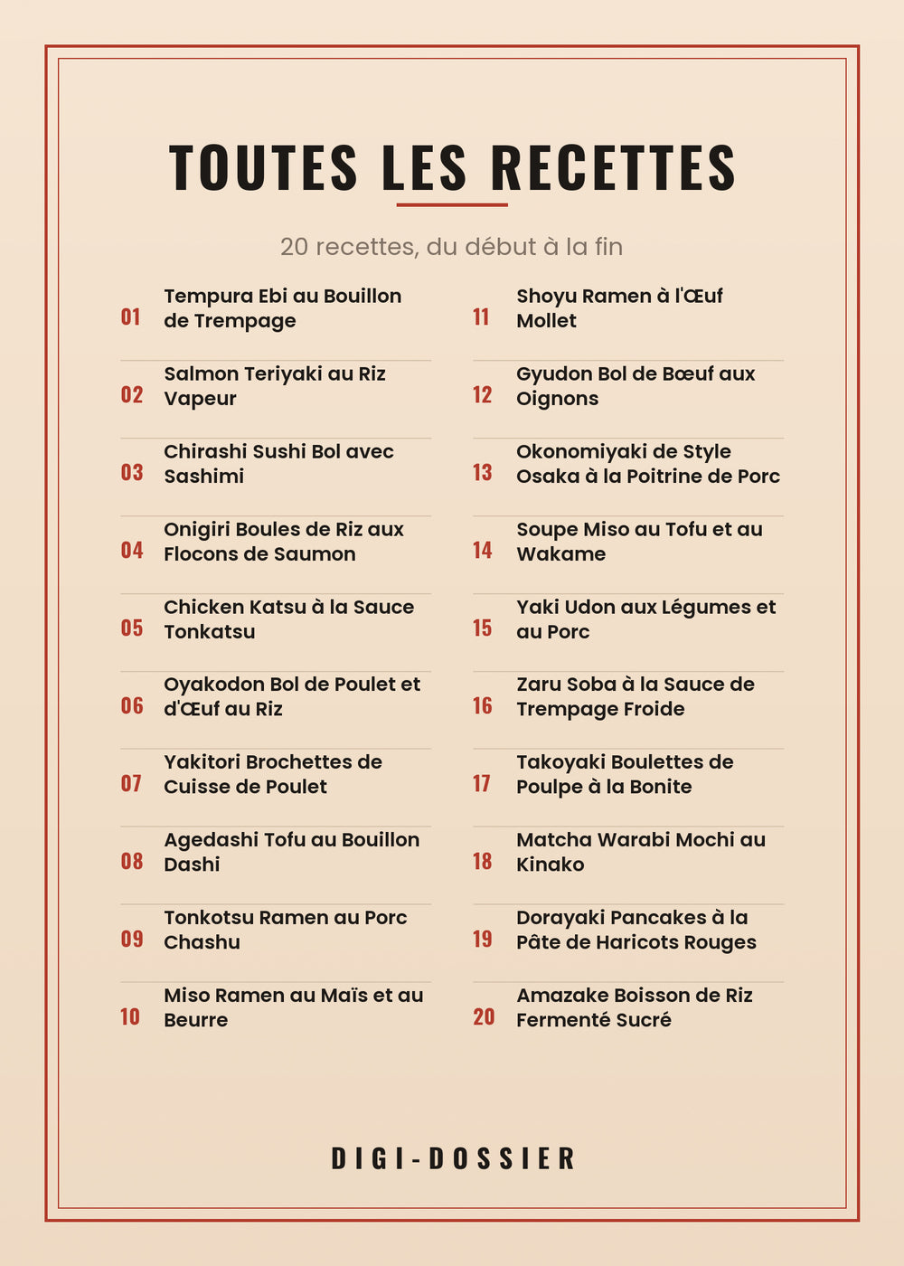 Toutes les recettes de ce livre