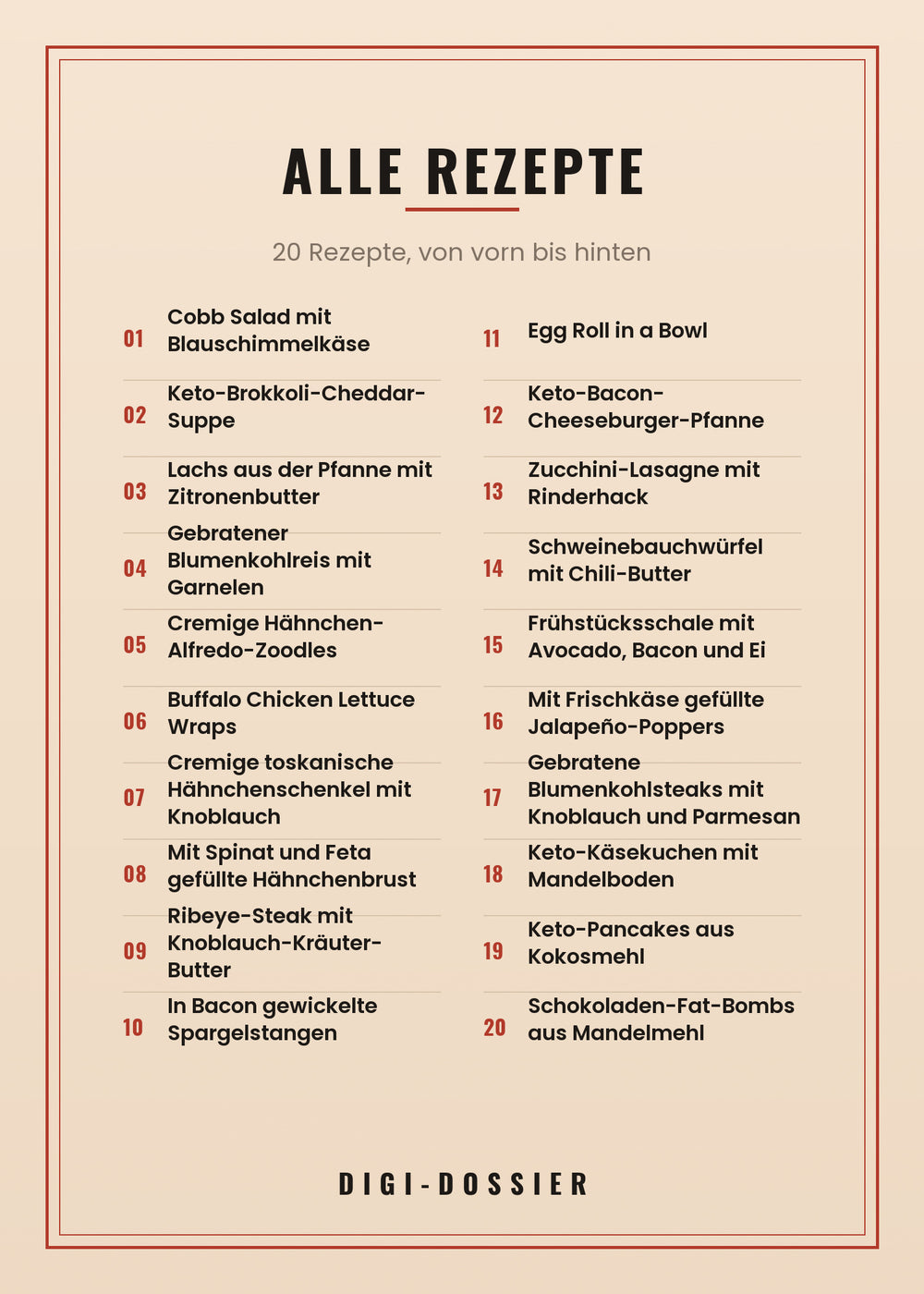 Alle Rezepte in diesem Kochbuch