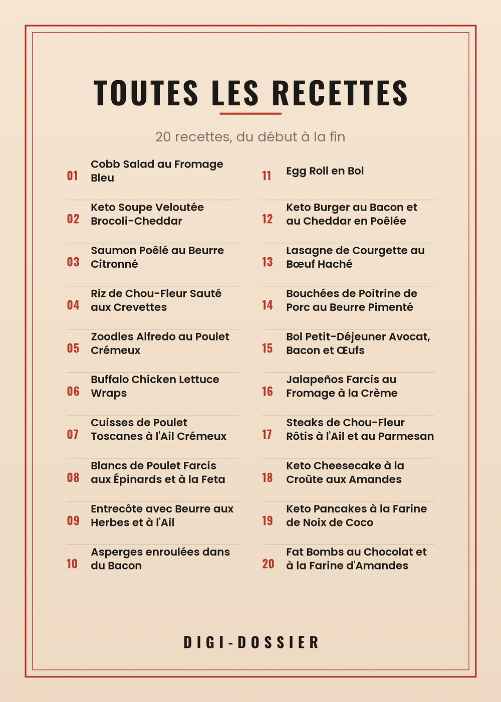 Toutes les recettes de ce livre