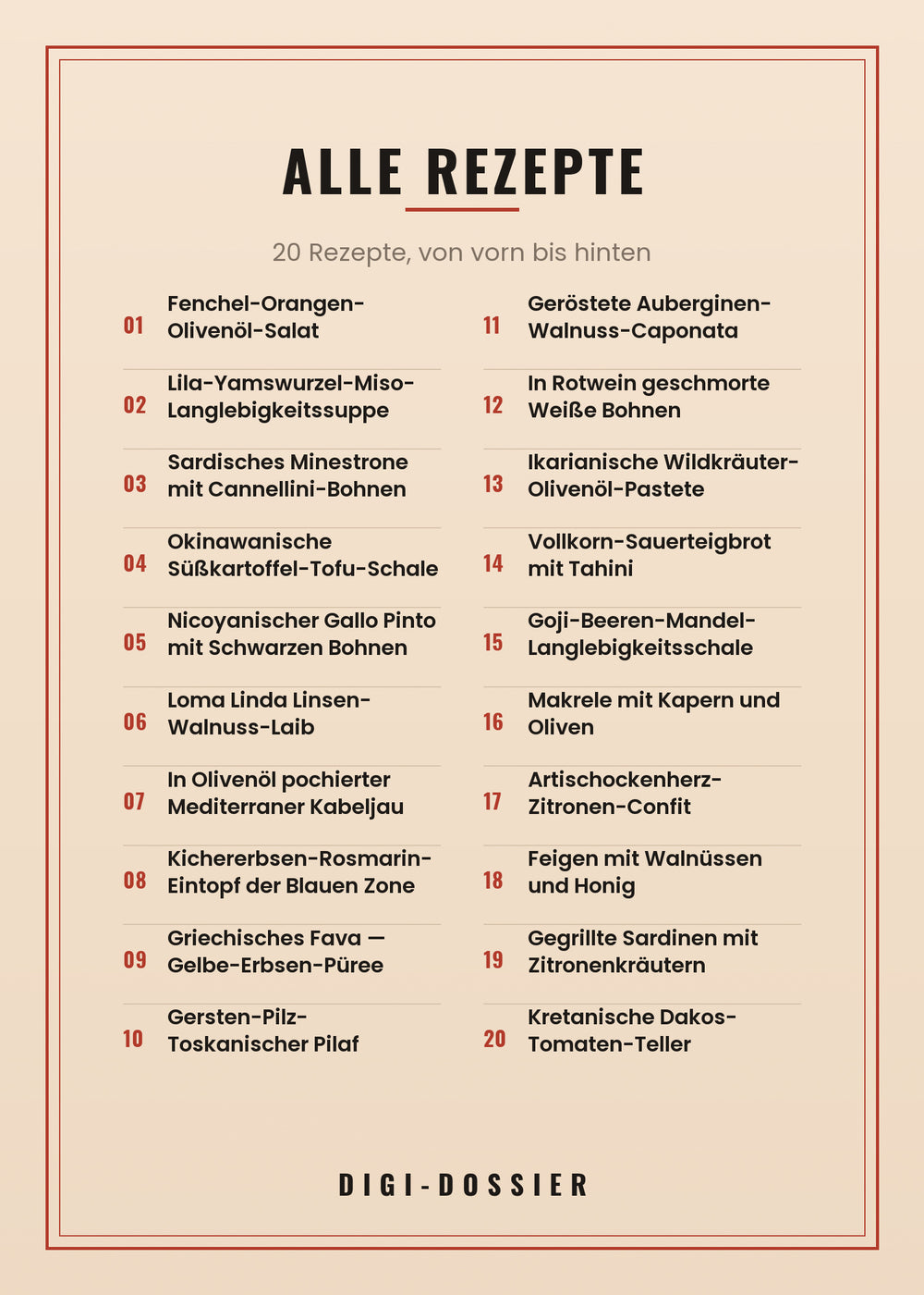 Alle Rezepte in diesem Kochbuch