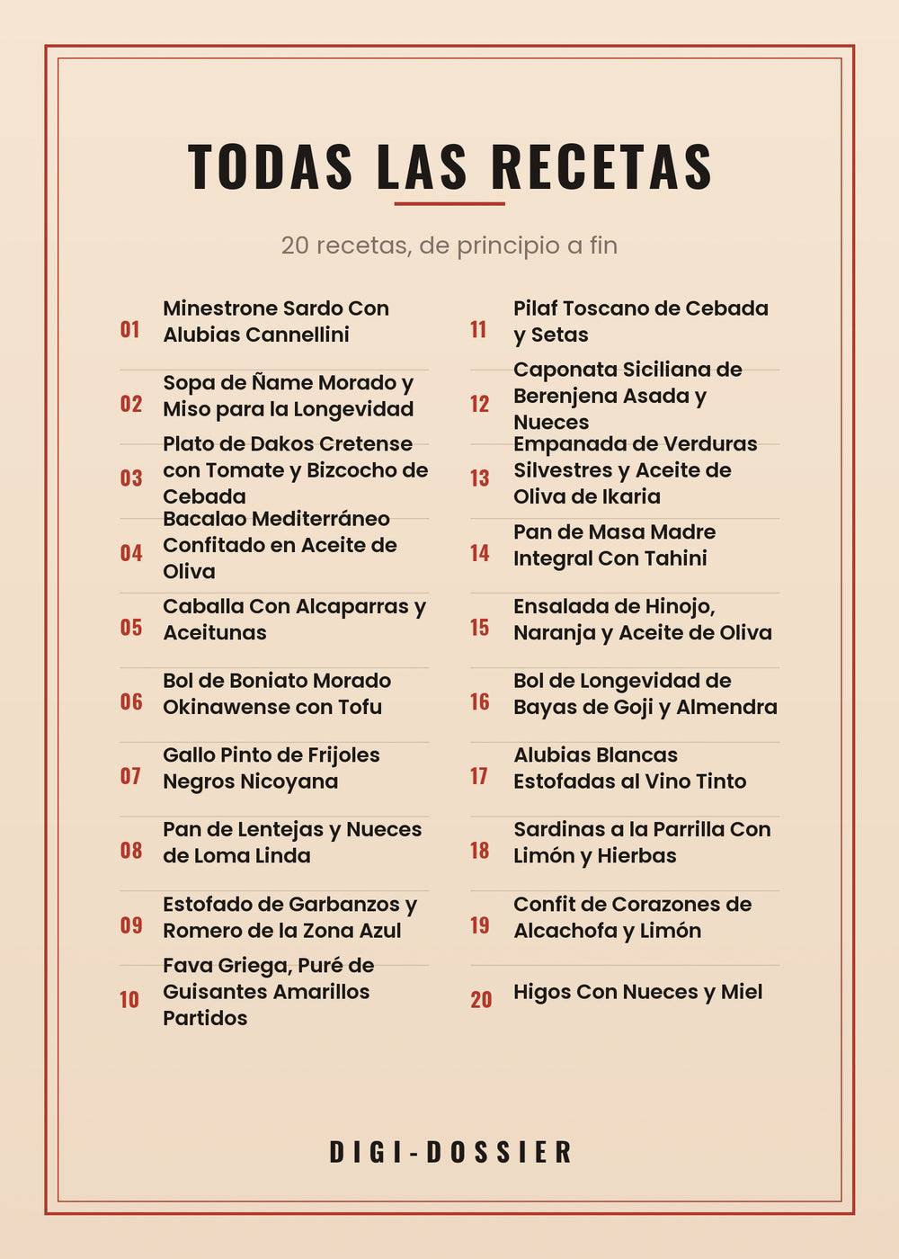Todas las recetas de este libro