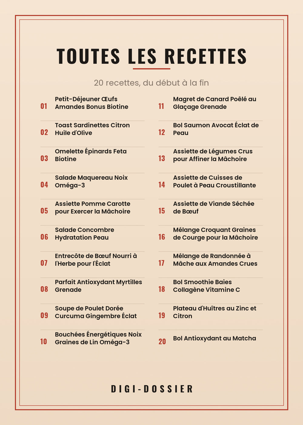 Toutes les recettes de ce livre
