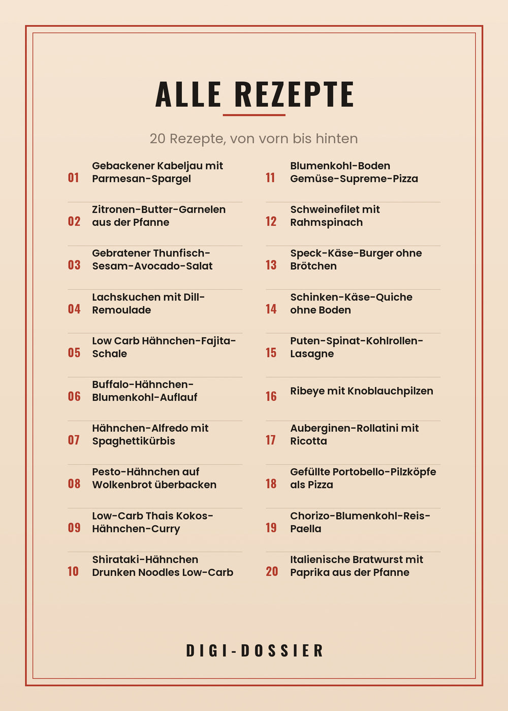 Alle Rezepte in diesem Kochbuch