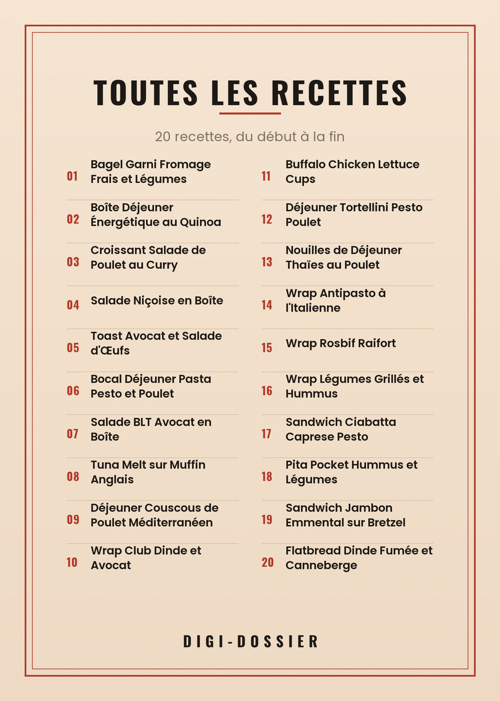 Toutes les recettes de ce livre