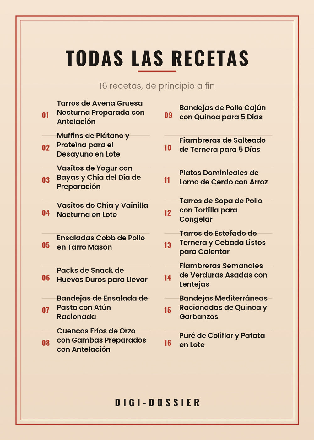 Todas las recetas de este libro