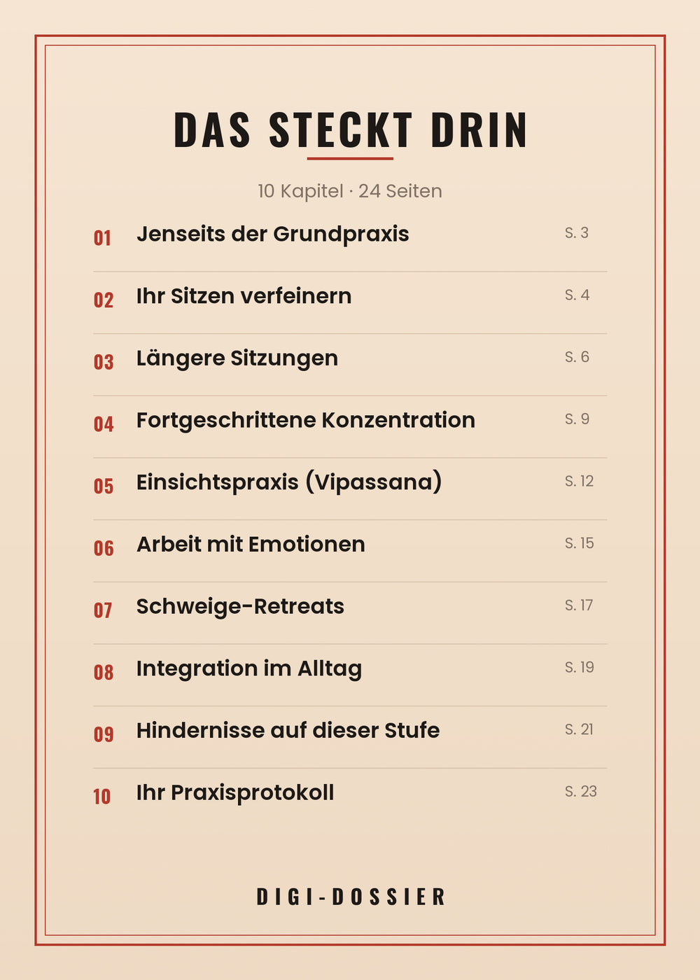 Das steckt drin — alle Kapitel