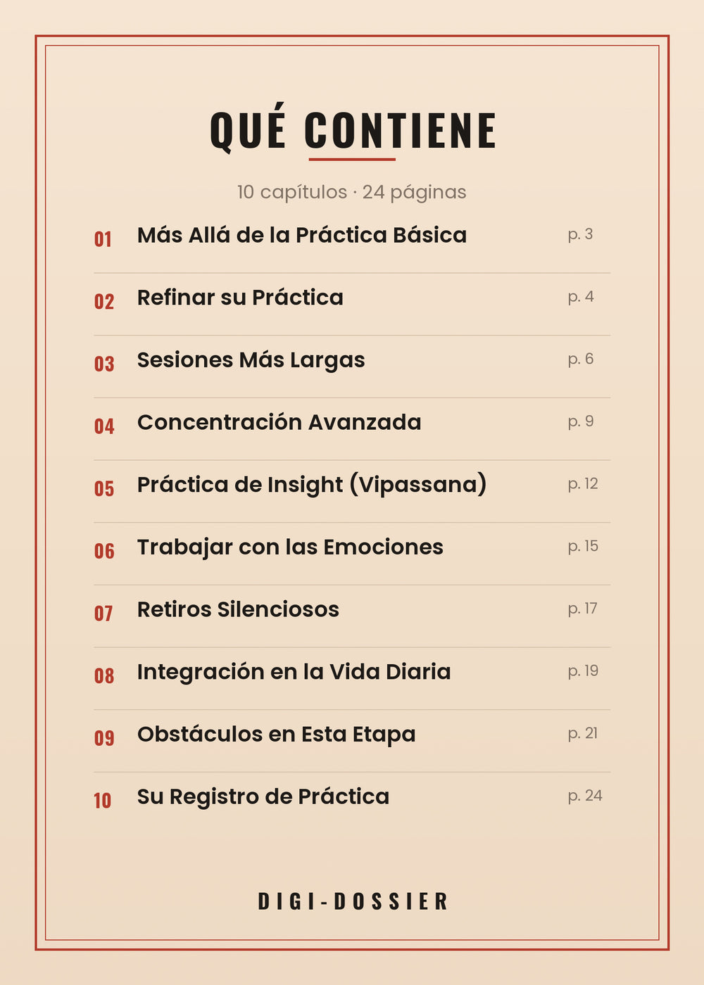 Qué contiene — todos los capítulos
