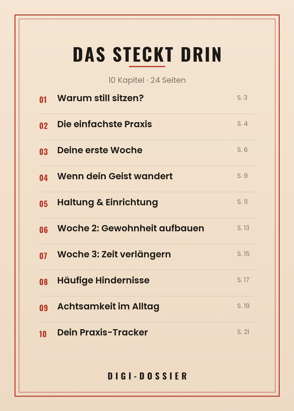 Das steckt drin — alle Kapitel