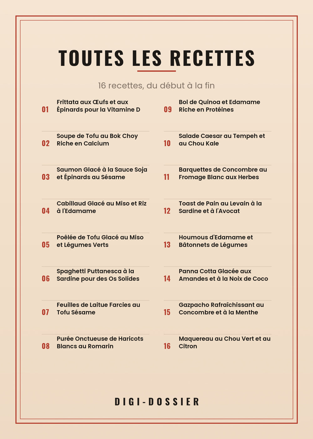 Toutes les recettes de ce livre