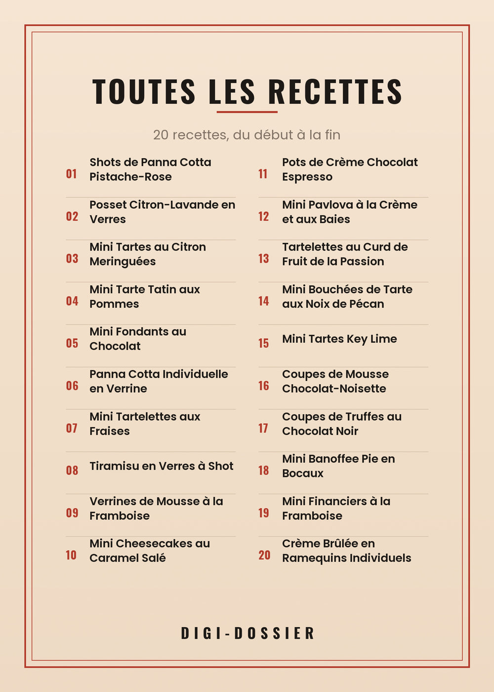 Toutes les recettes de ce livre