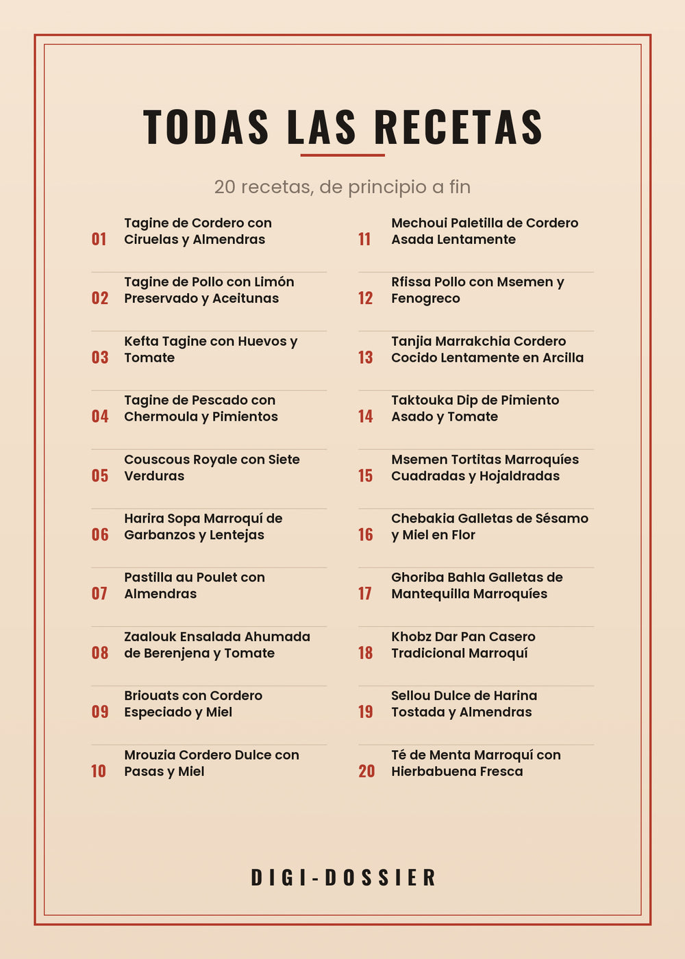 Todas las recetas de este libro