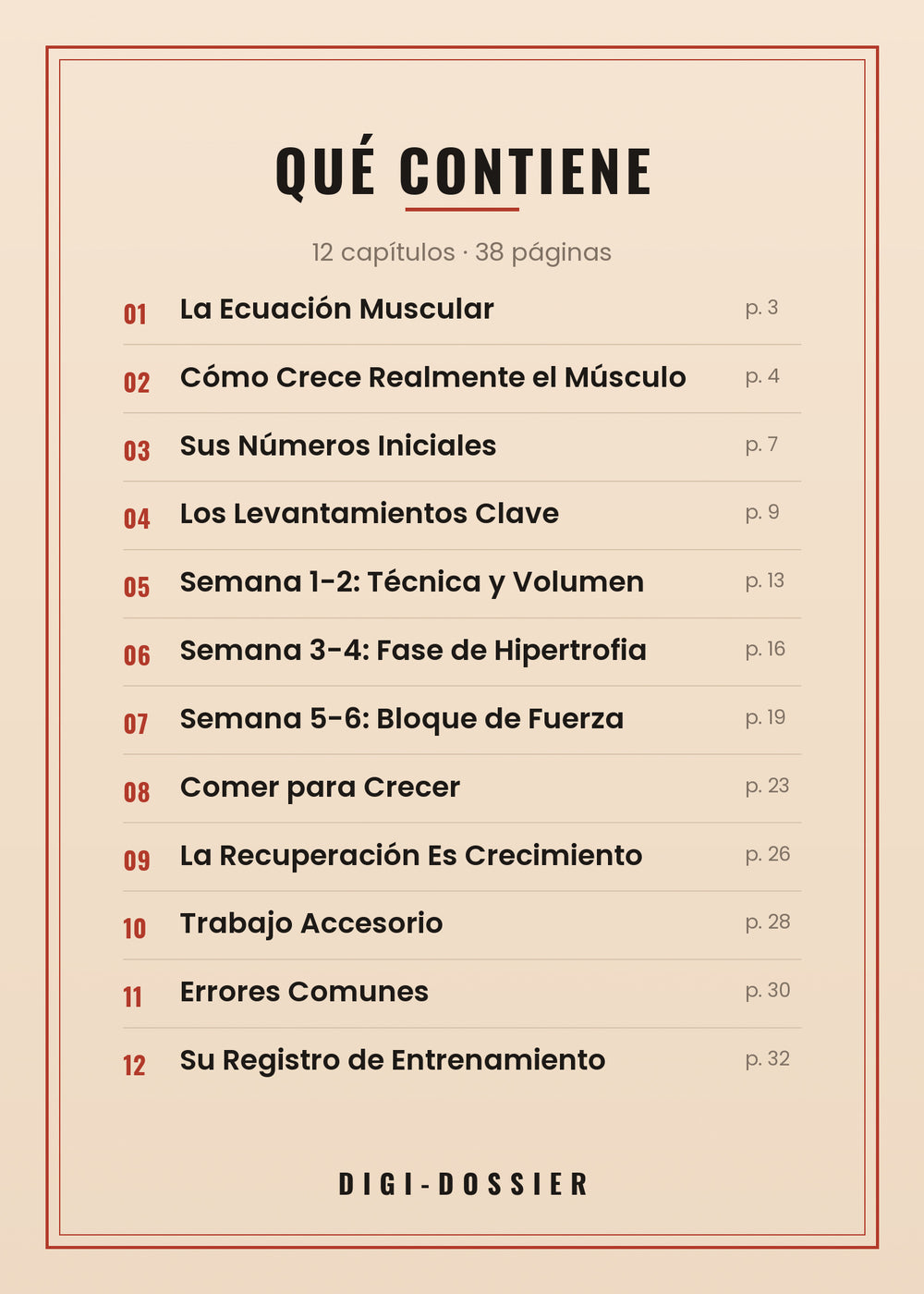 Qué contiene — todos los capítulos