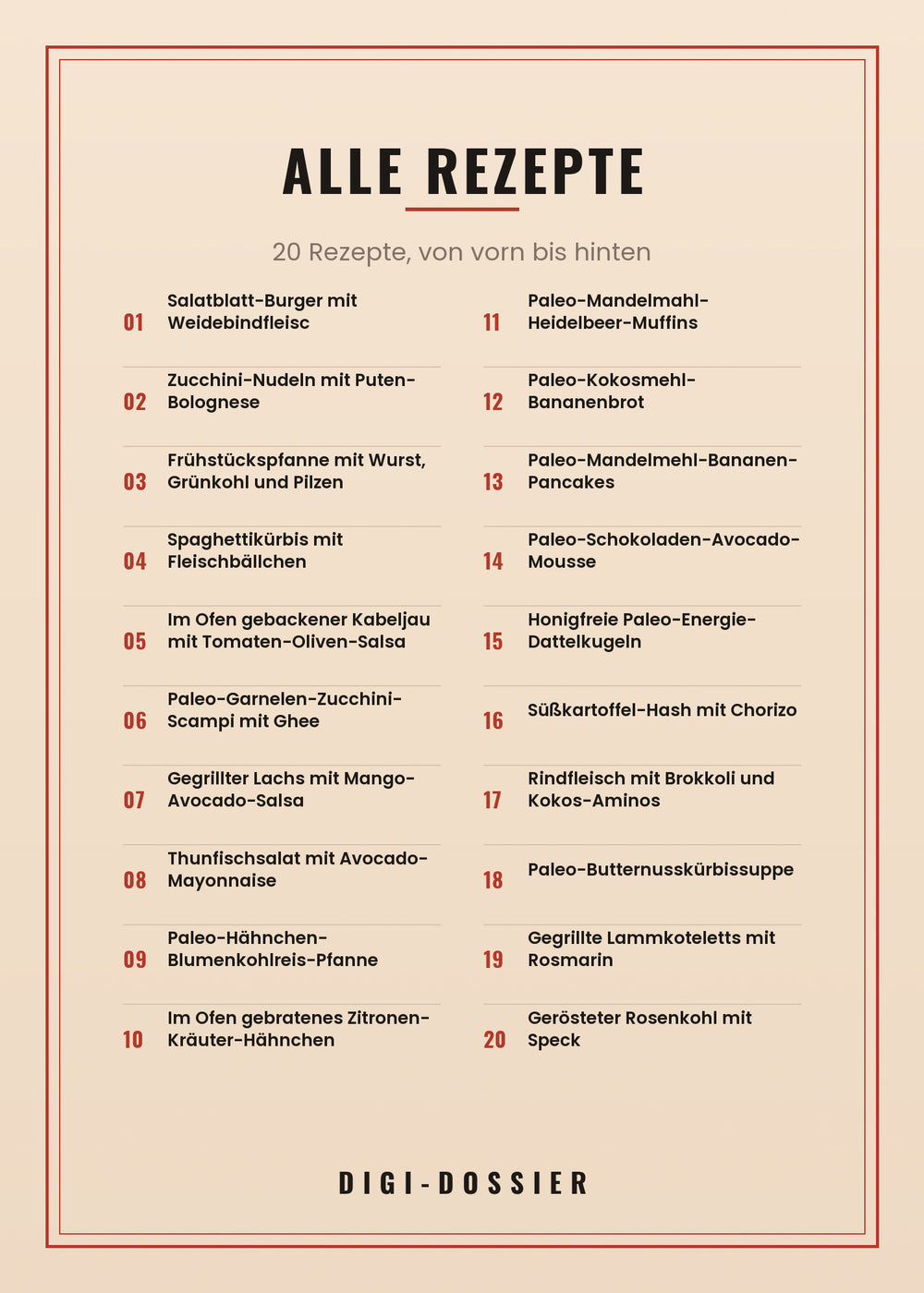 Alle Rezepte in diesem Kochbuch