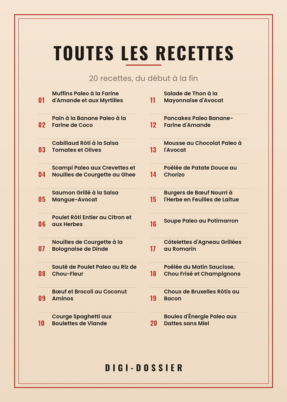 Toutes les recettes de ce livre