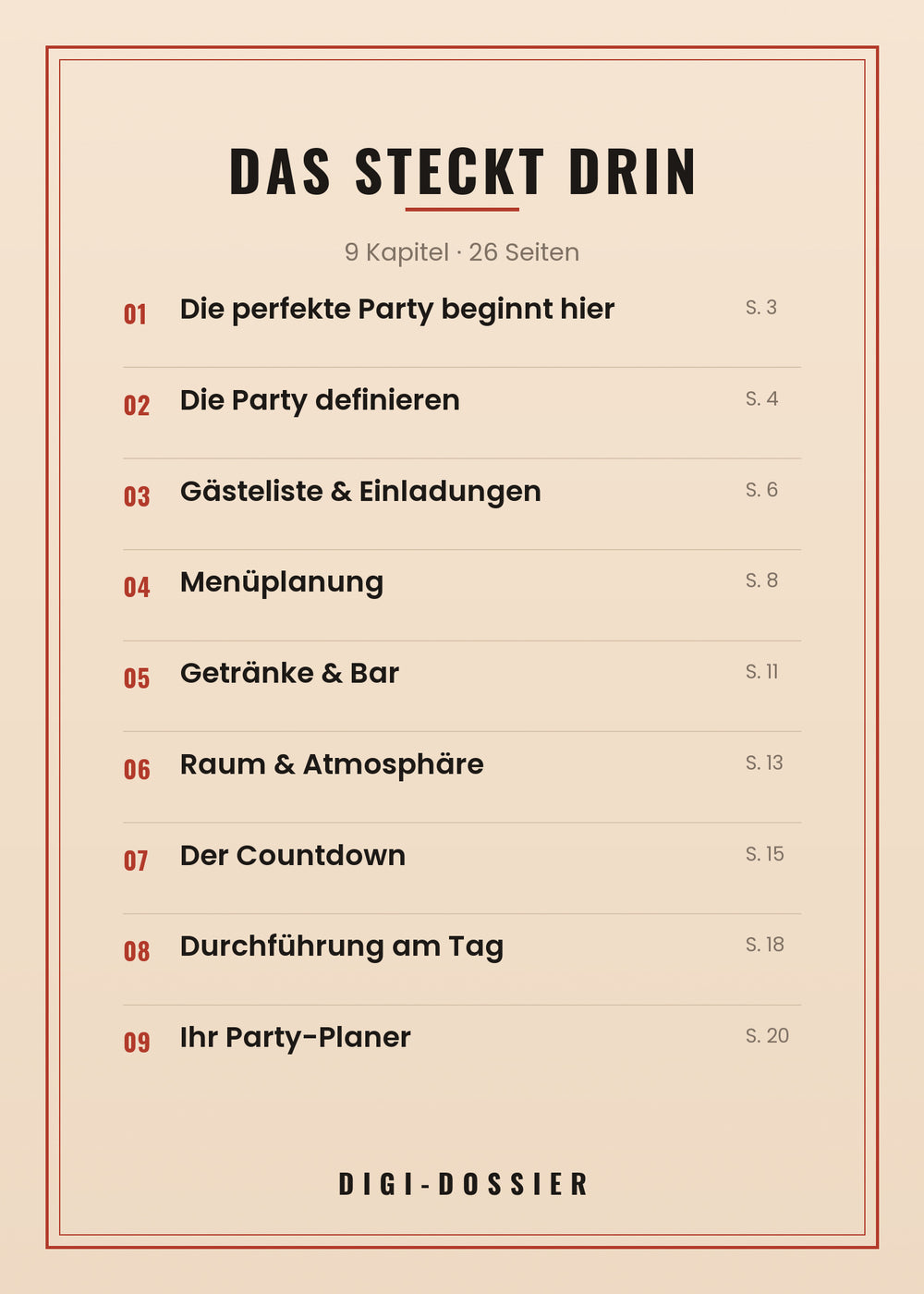 Das steckt drin — alle Kapitel