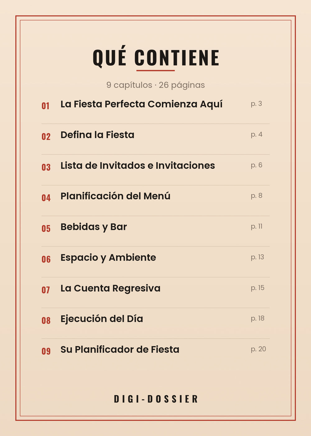 Qué contiene — todos los capítulos