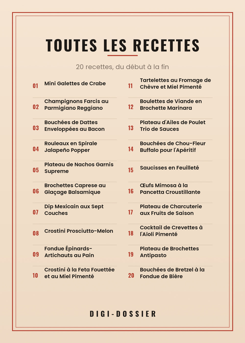 Toutes les recettes de ce livre