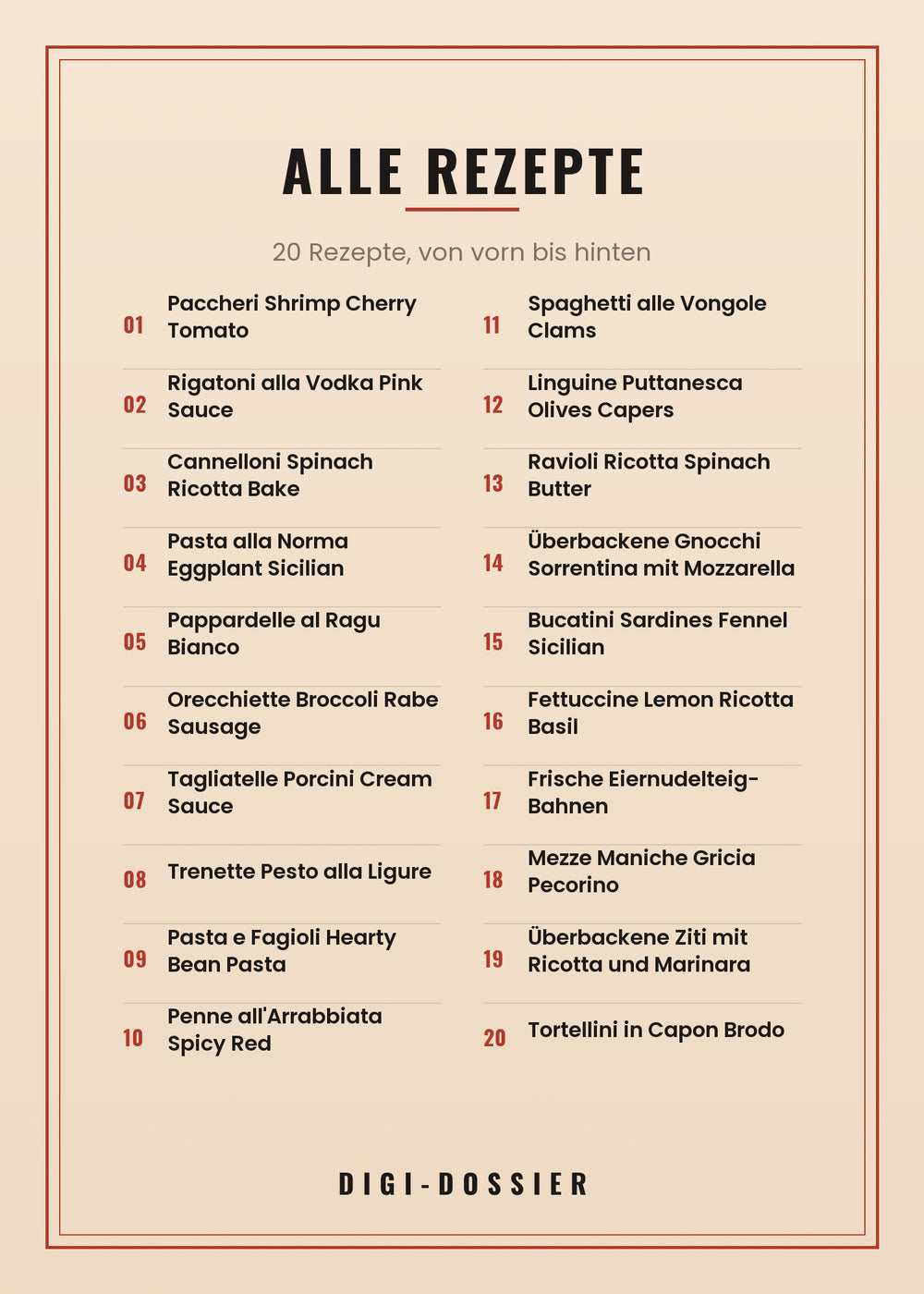 Alle Rezepte in diesem Kochbuch