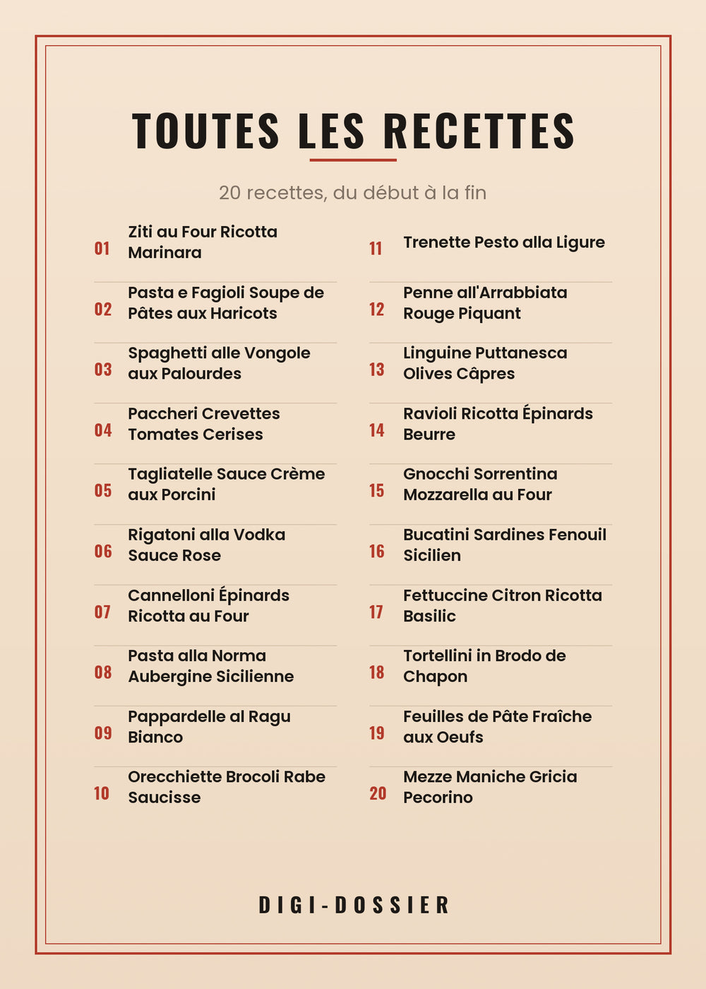 Toutes les recettes de ce livre