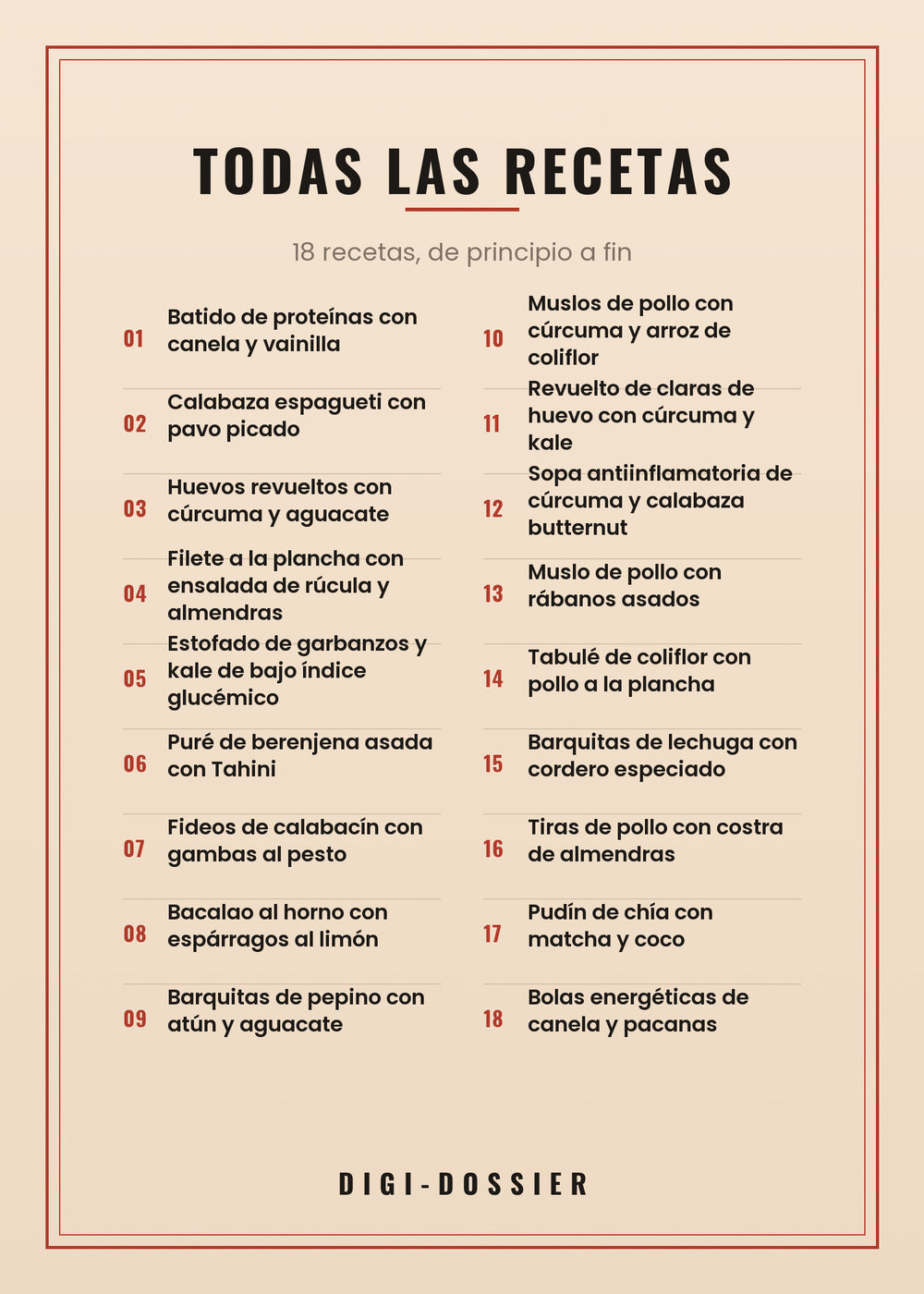 Todas las recetas de este libro