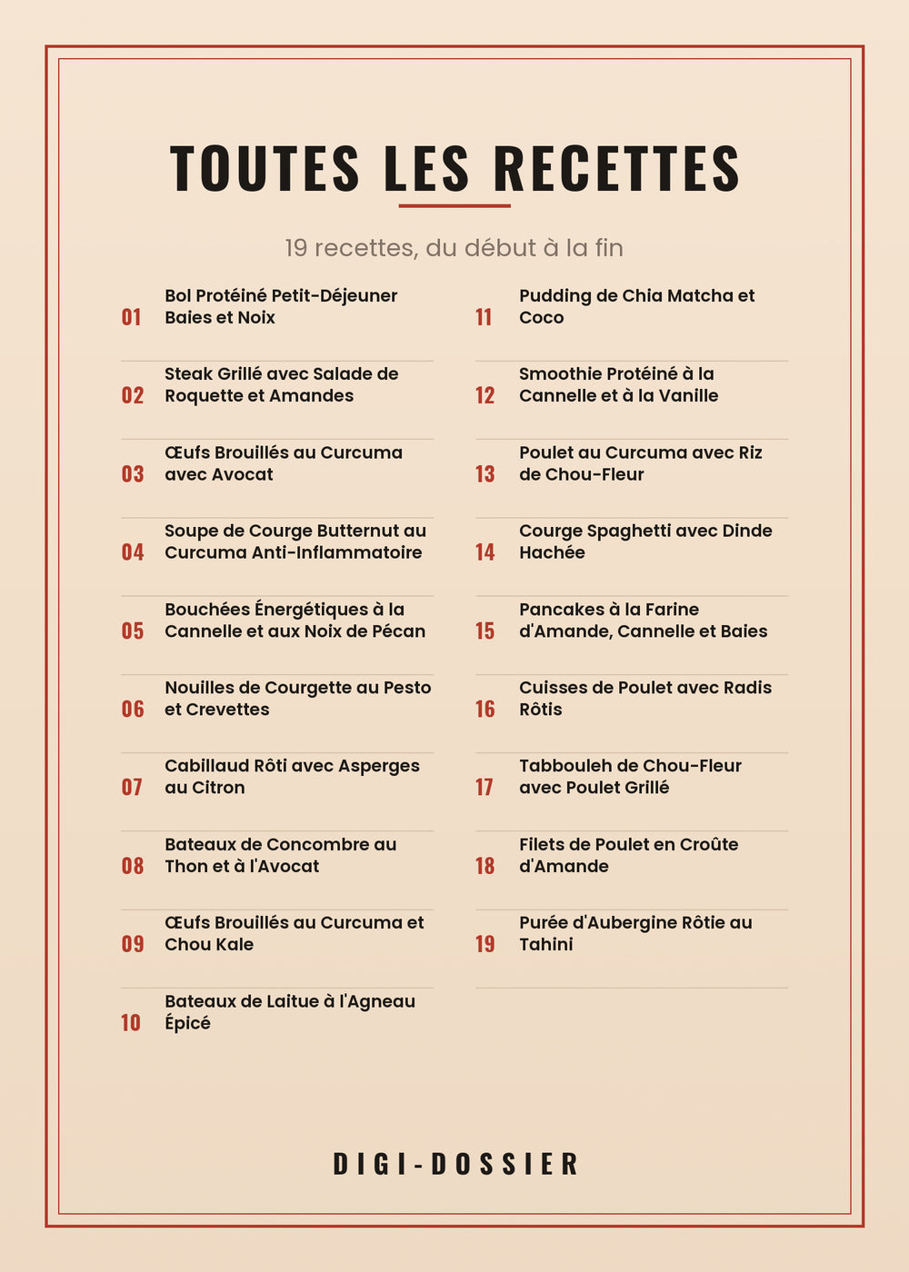 Toutes les recettes de ce livre
