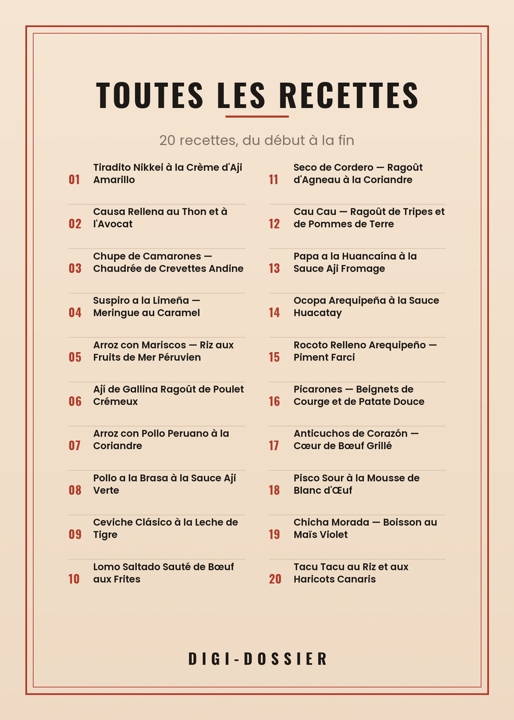 Toutes les recettes de ce livre
