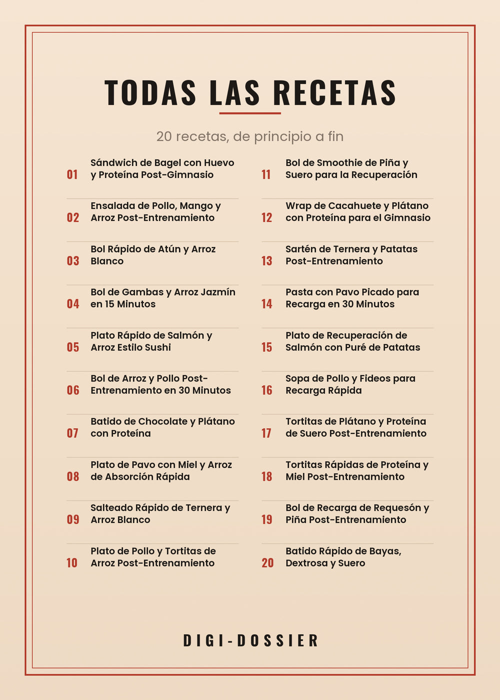 Todas las recetas de este libro
