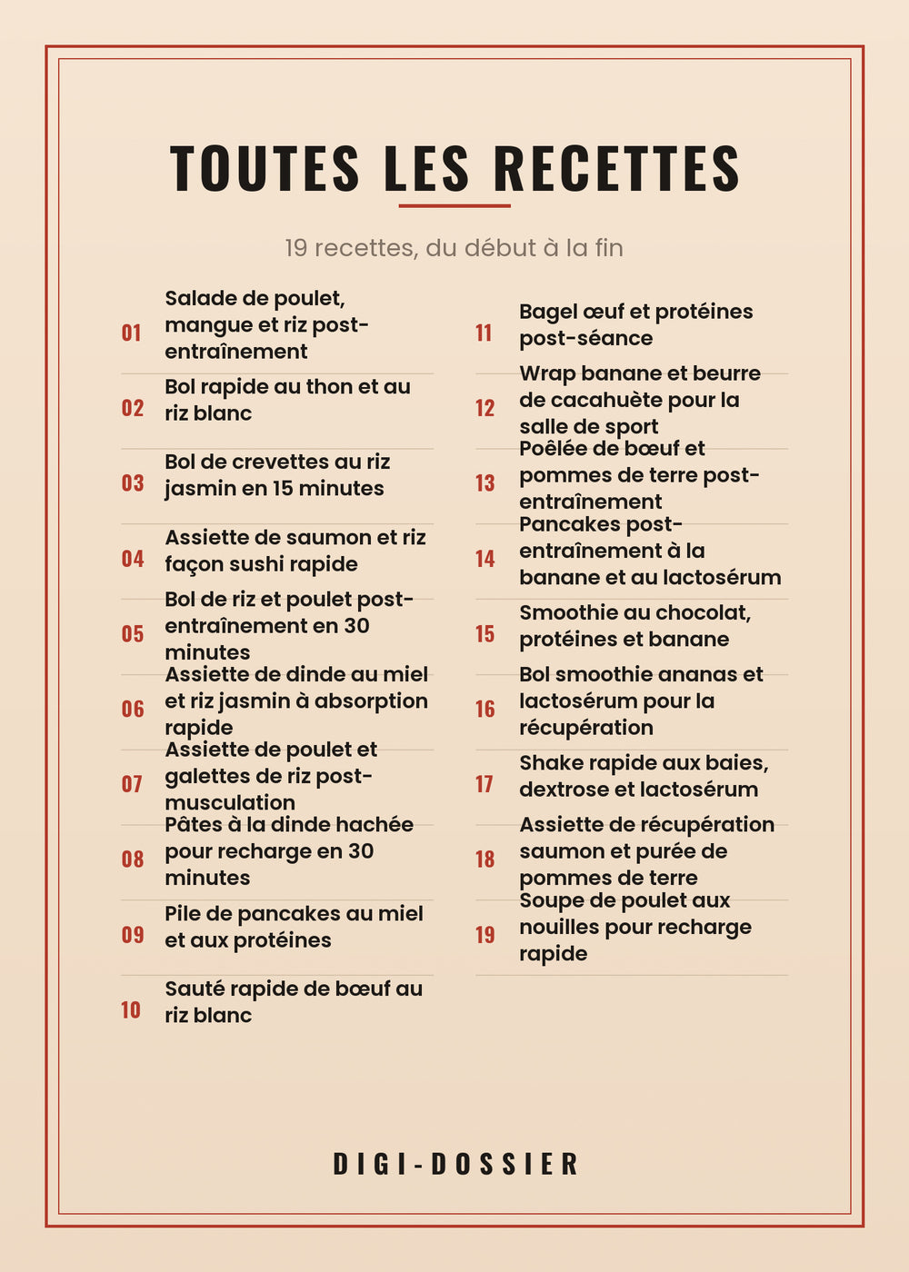 Toutes les recettes de ce livre