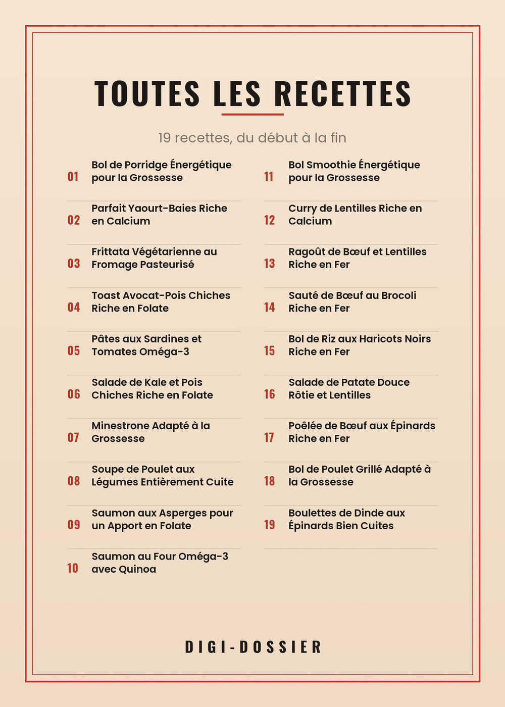 Toutes les recettes de ce livre