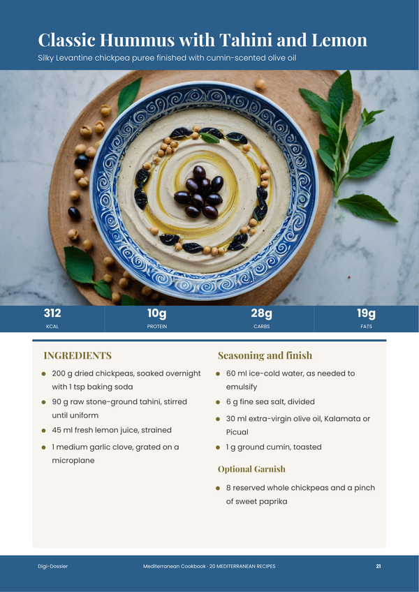 Sample recipe page &mdash; Mediterranean