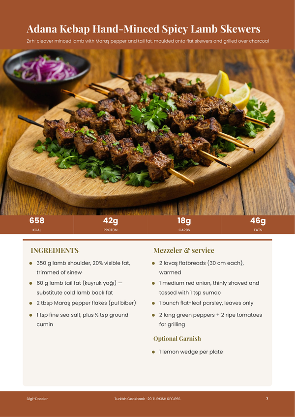 Sample recipe page &mdash; Turkish Cookbook