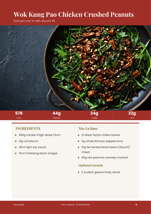 Sample recipe page &mdash; Wok Cookbook