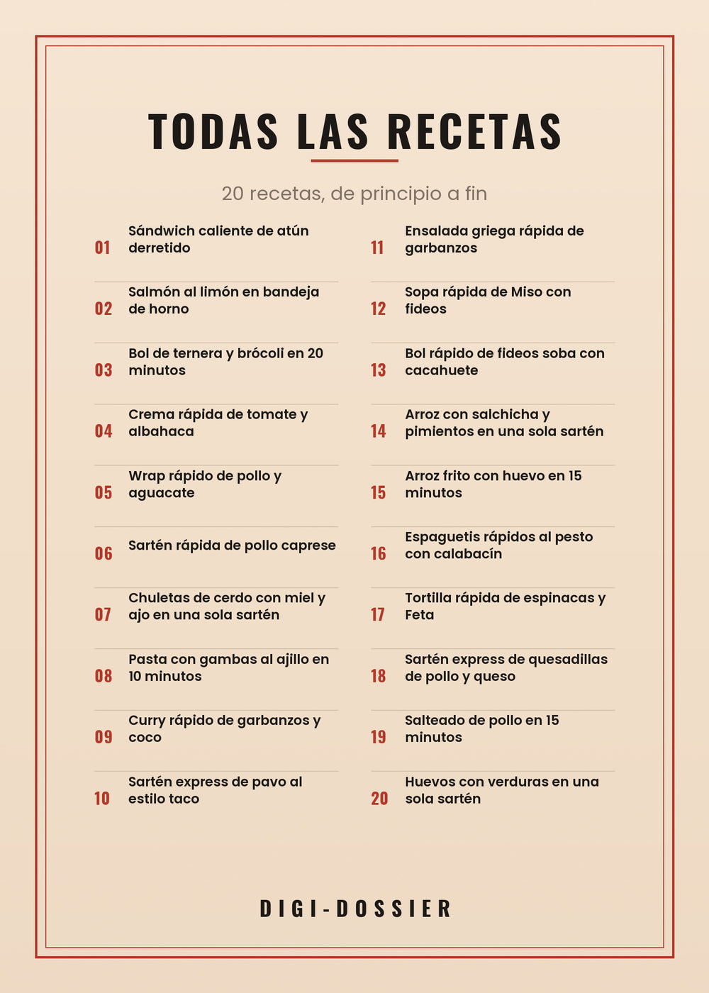 Todas las recetas de este libro