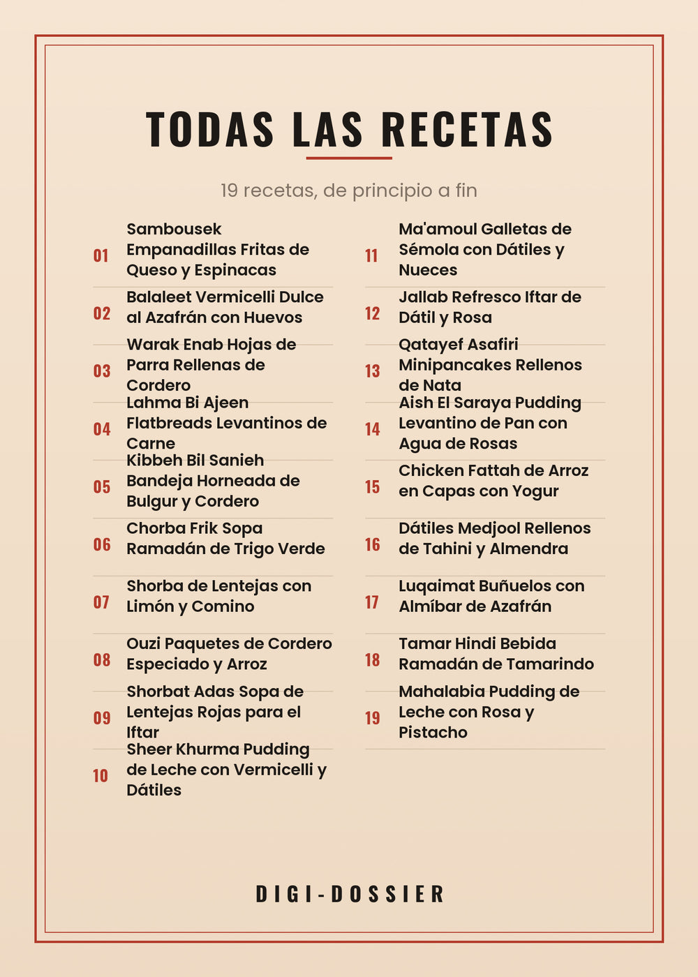 Todas las recetas de este libro