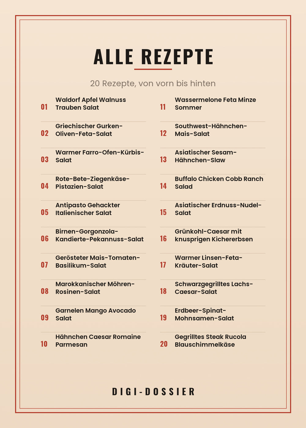 Alle Rezepte in diesem Kochbuch