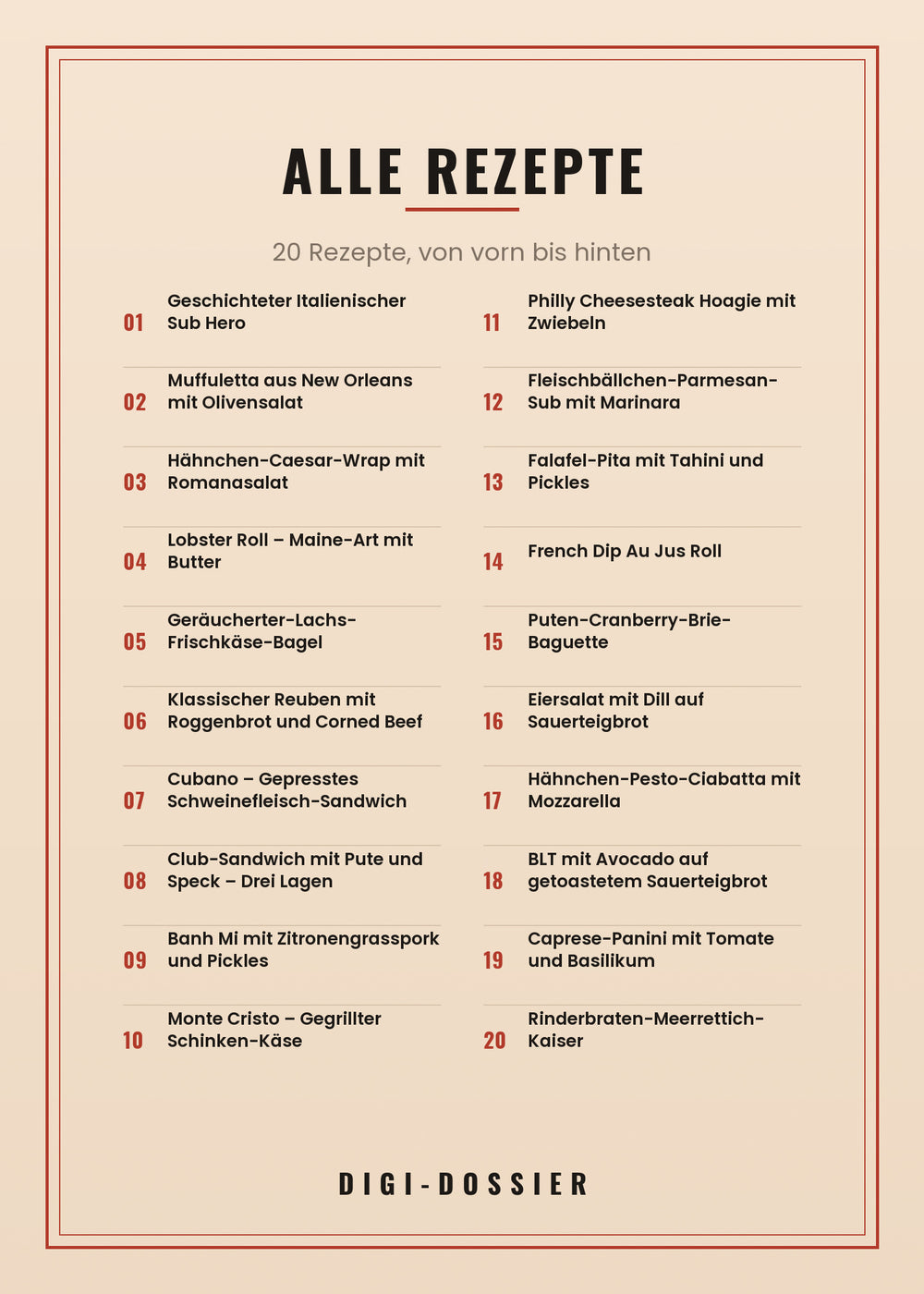 Alle Rezepte in diesem Kochbuch