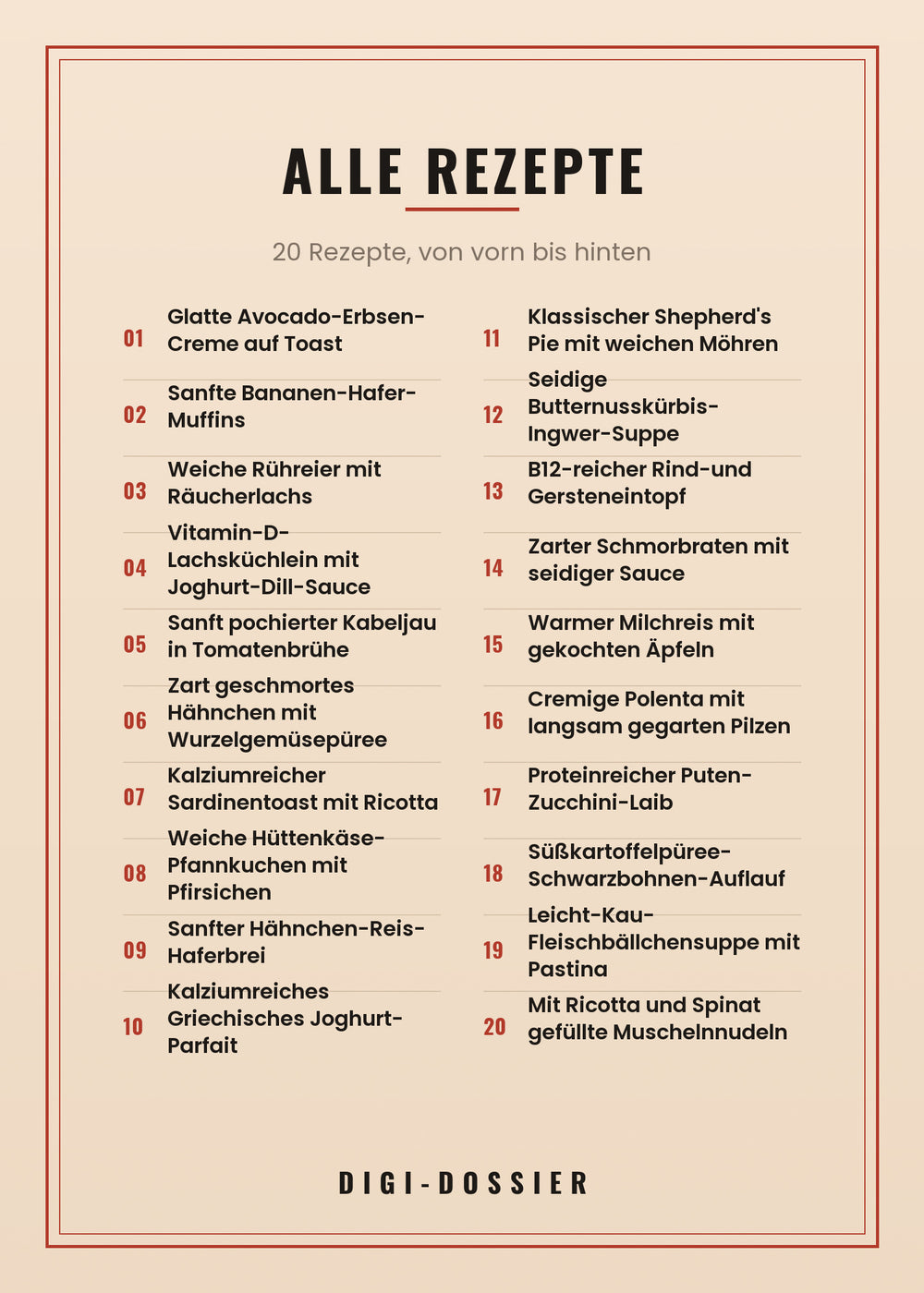 Alle Rezepte in diesem Kochbuch