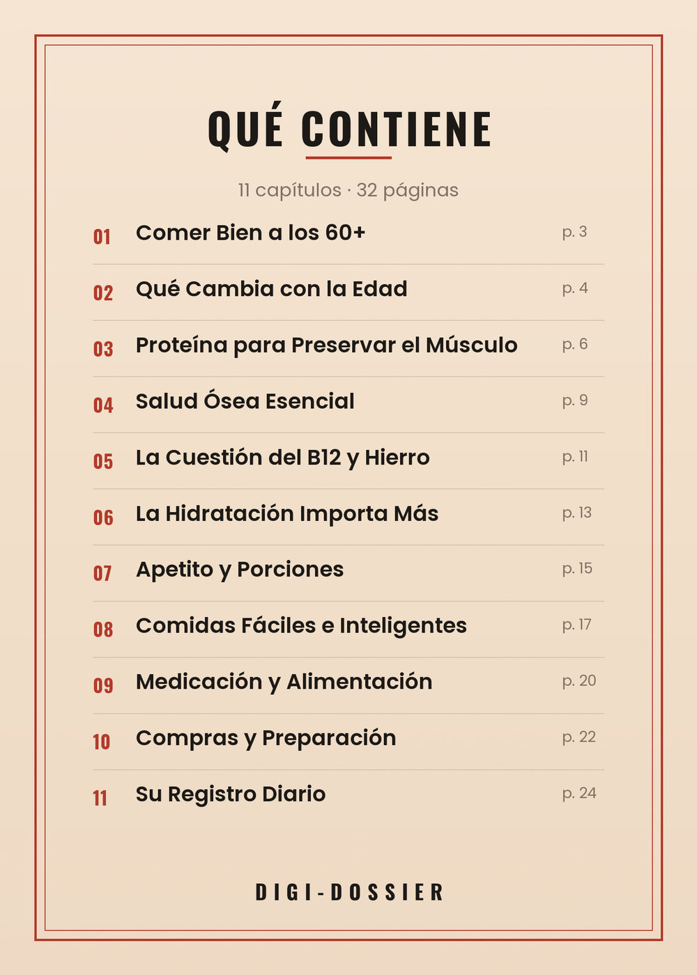Qué contiene — todos los capítulos