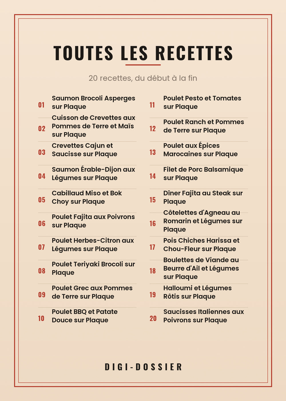 Toutes les recettes de ce livre