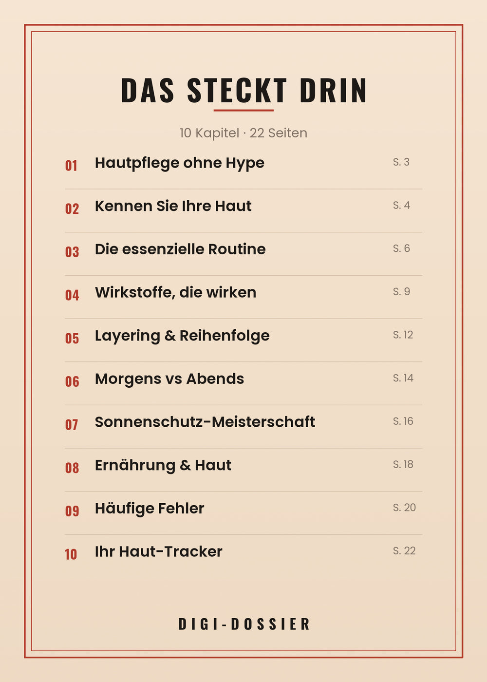 Das steckt drin — alle Kapitel