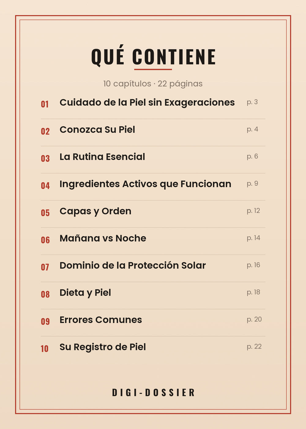 Qué contiene — todos los capítulos