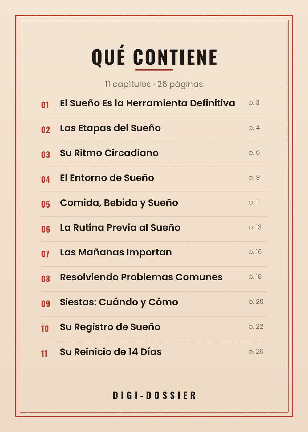 Qué contiene — todos los capítulos